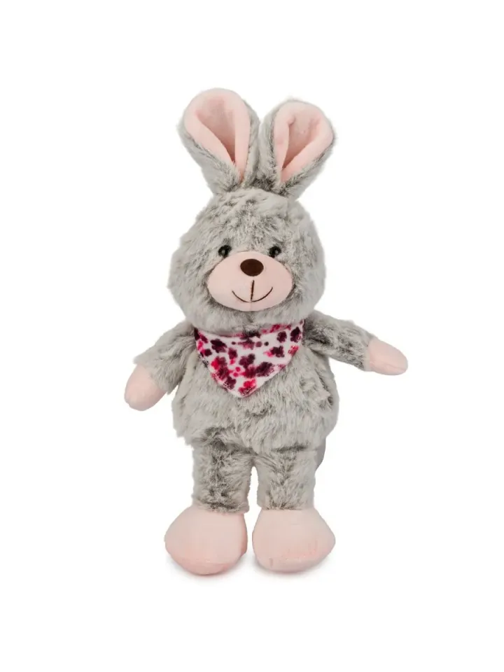 Zając biały z różowym noskiem 16 cm, zdjęcie produktu